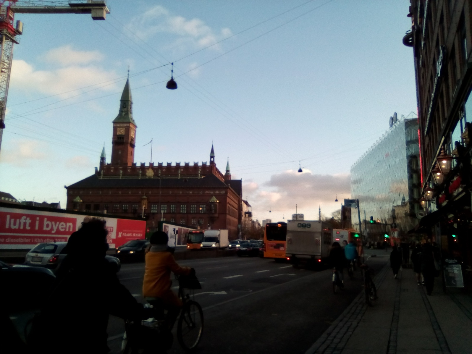 Downtown Copenhagen (if you look closely, there there are more Danish words I still need to learn here)